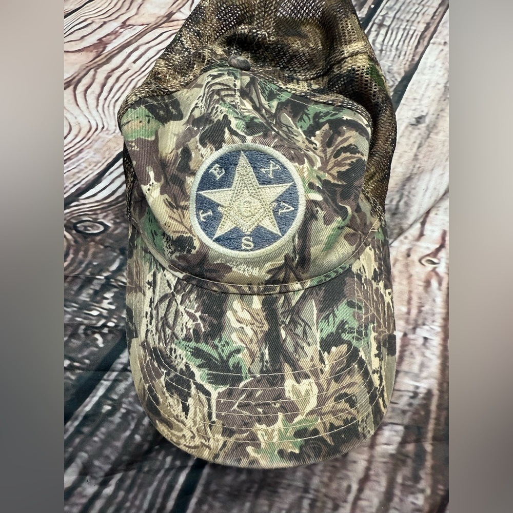 Masonic Grand Lodge Patch Camo Hat Snap Back (READ)